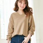 【蓄熱保温】裏ファーVネックこなれプルオーバー