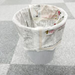 10秒で完成！新聞紙で作る超簡単なゴミ箱用内袋の折り方・作り方
